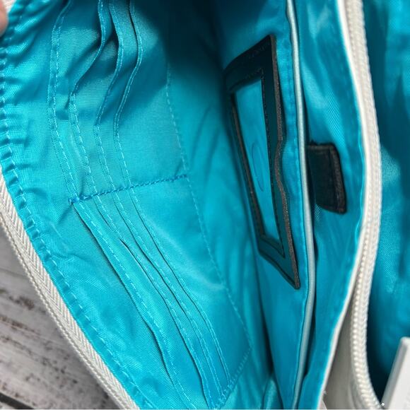 IHKWIP Triple Quilted Crossbody with Wristlet Strap Metallic Silver Purse Bag - Picture 12 of 16